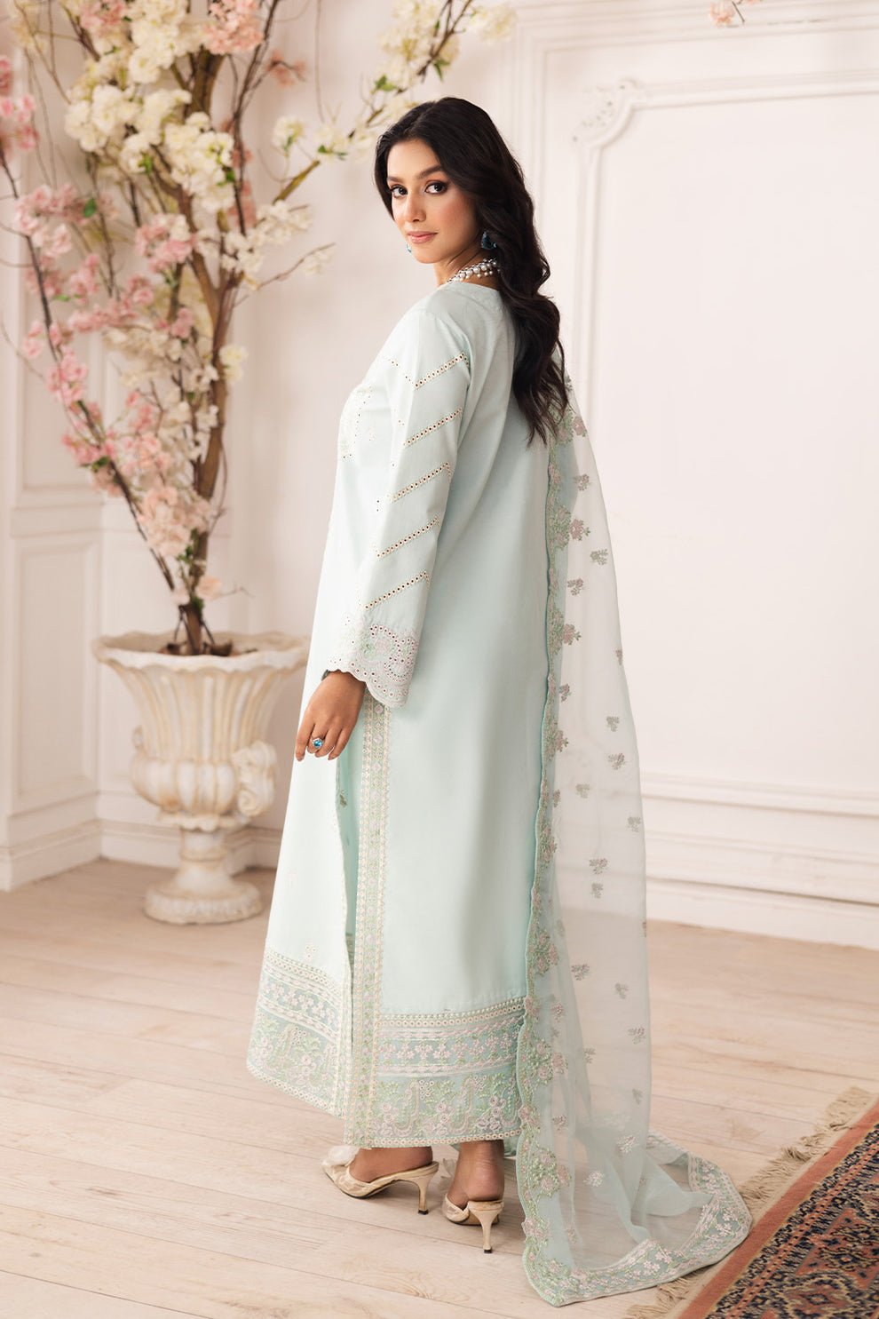 Maryum N Maria | Mira Luxury Lawn | ROBAB - FS50110 - House Of Hania