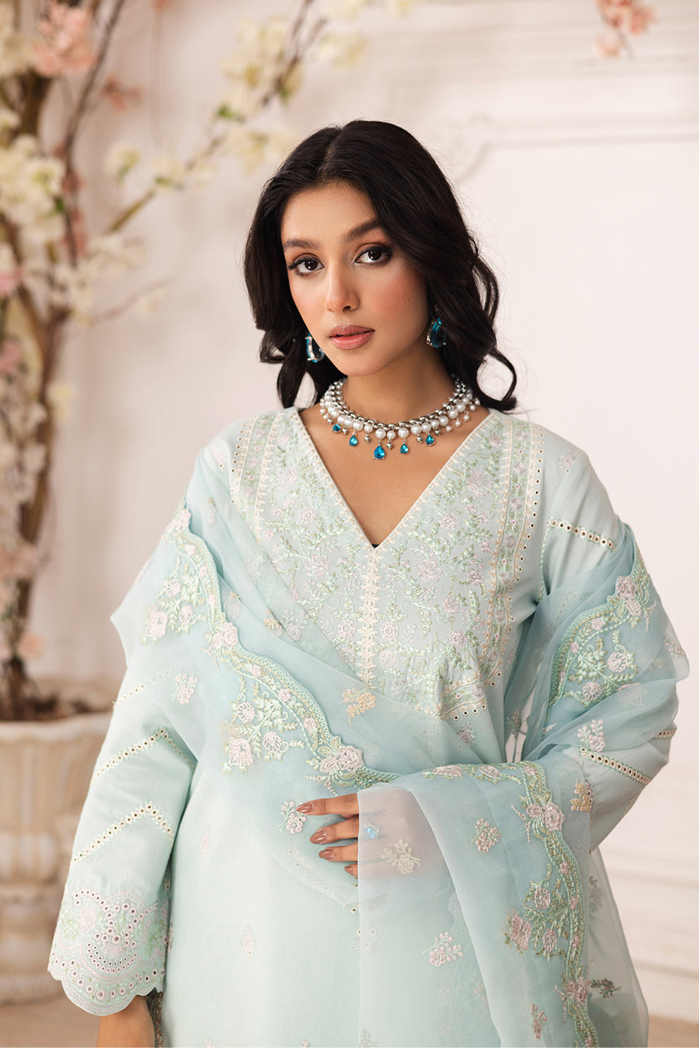 Maryum N Maria | Mira Luxury Lawn | ROBAB - FS50110 - House Of Hania