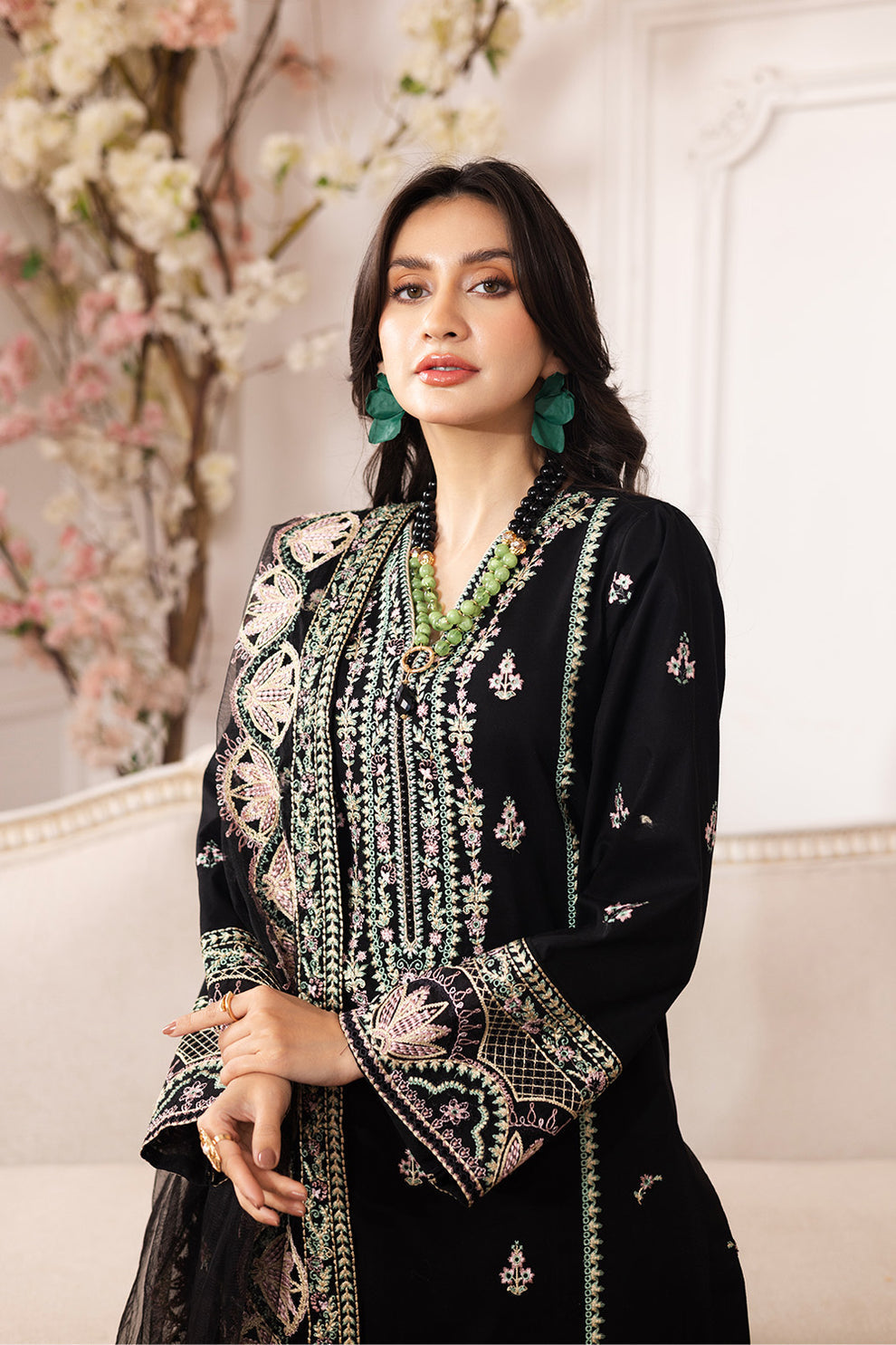 Maryum N Maria | Mira Luxury Lawn | SARA - FS50103 - House Of Hania