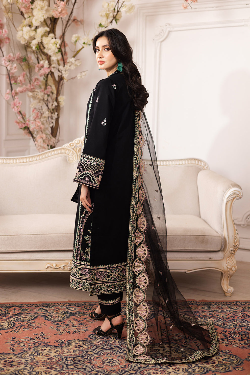 Maryum N Maria | Mira Luxury Lawn | SARA - FS50103 - House Of Hania