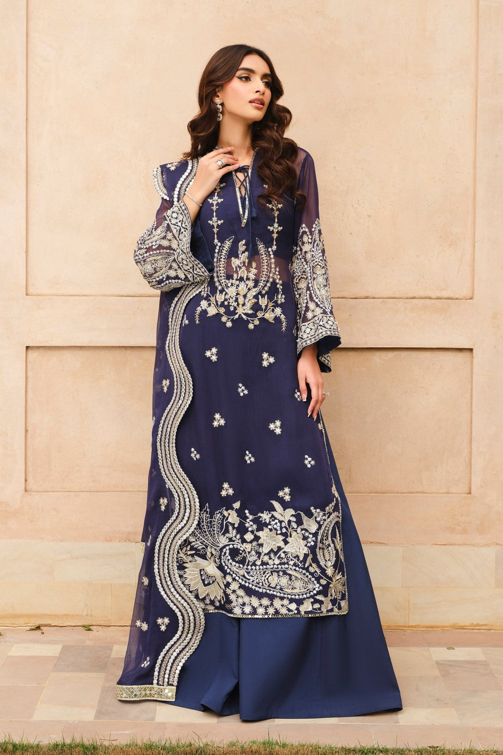 Maryum N Maria | Musk Formals |  ELAYA - FS40035 - House Of Hania