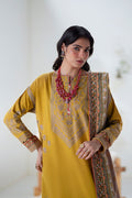Maryum N Maria | Noore Winters 25 | 3 Piece Embroidered Khaddar APANA - FSU5671 - House Of Hania