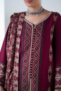 Maryum N Maria | Noore Winters 25 | 3 Piece Embroidered Khaddar MALALAI - FSU5670 - House Of Hania