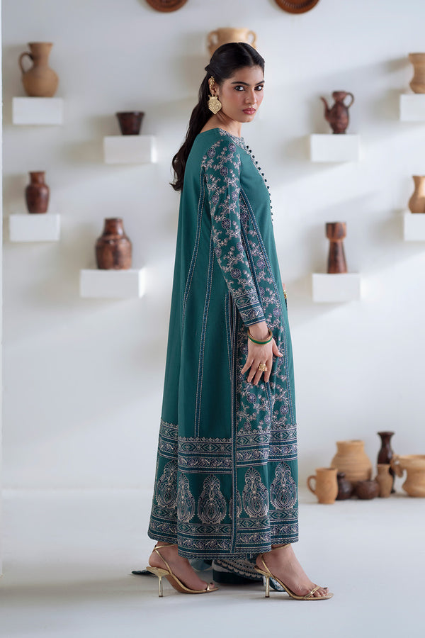 Maryum N Maria | Noore Winters 25 | 3 Piece Embroidered Khaddar SERINA - FSU5675 - House Of Hania