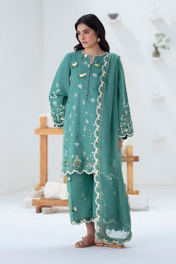 Maryum N Maria | Noore Winters 25 | 3 Piece Embroidered Khaddar TABANA - FSU5676 - House Of Hania