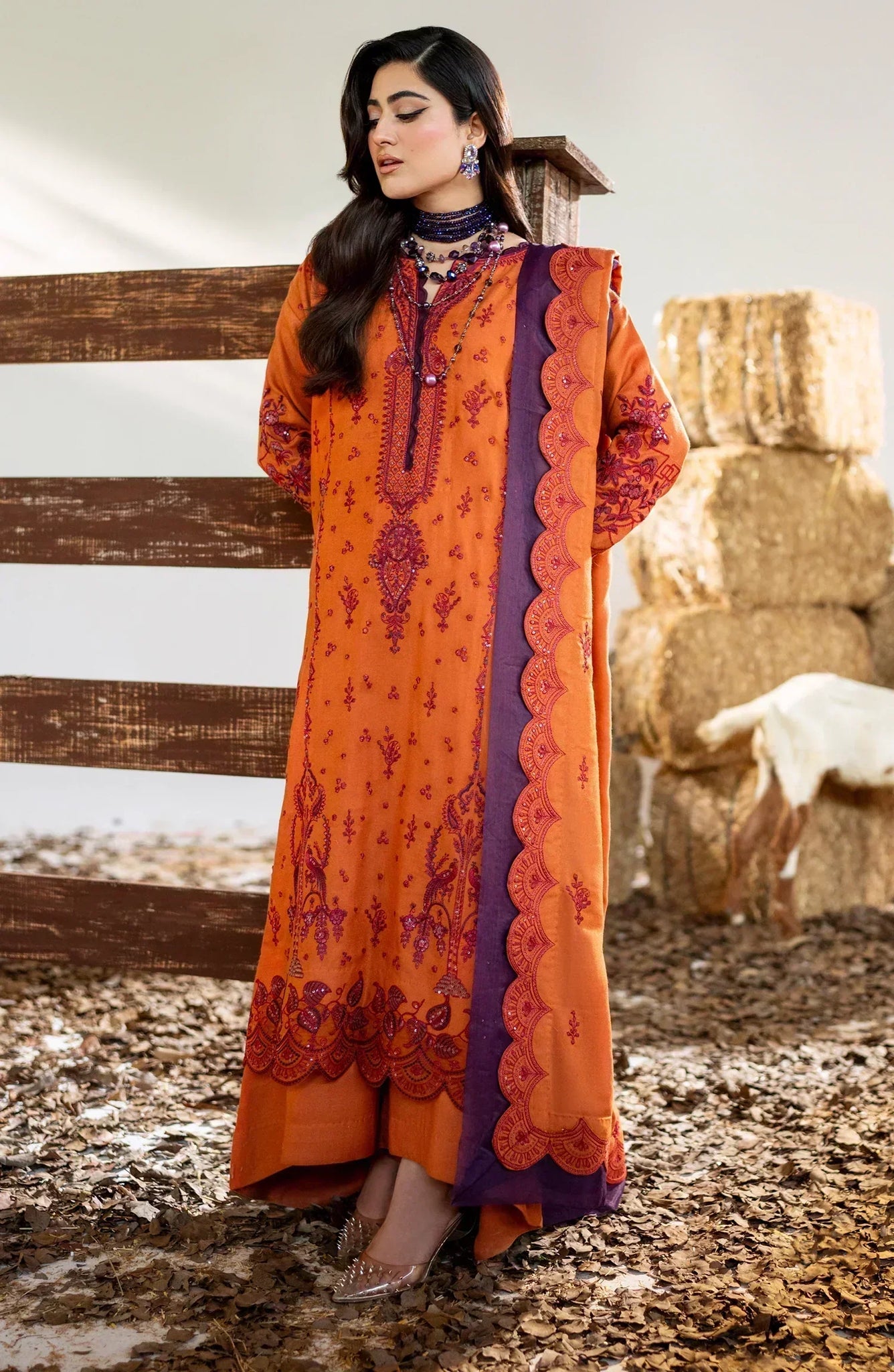 Maryum N Maria | Shehr Bano Winter 23 | CHUNI MW23562 - House Of Hania