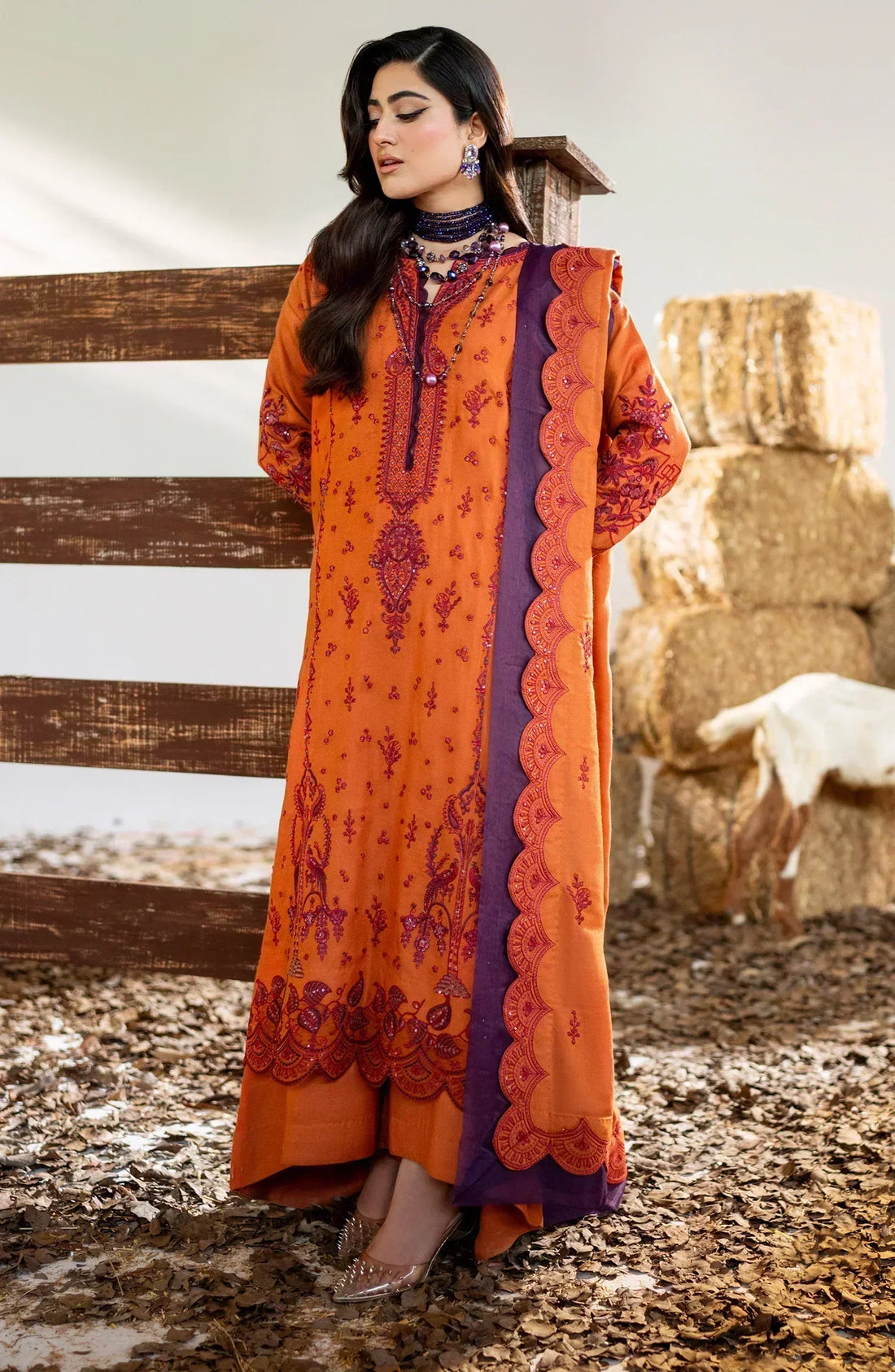 Maryum N Maria | Shehr Bano Winter 23 | CHUNI MW23562 - House Of Hania