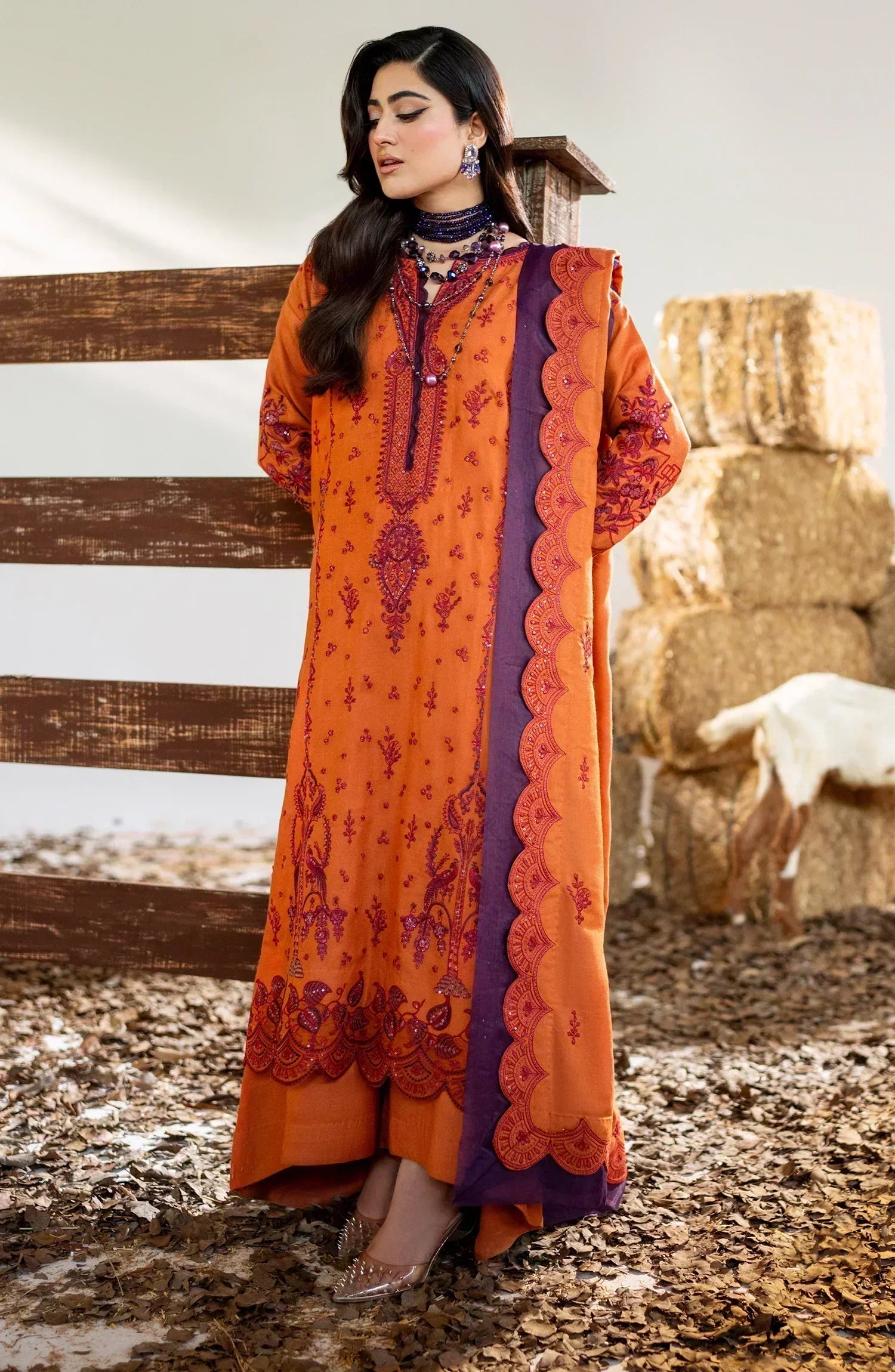 Maryum N Maria | Shehr Bano Winter 23 | CHUNI MW23562 - House Of Hania