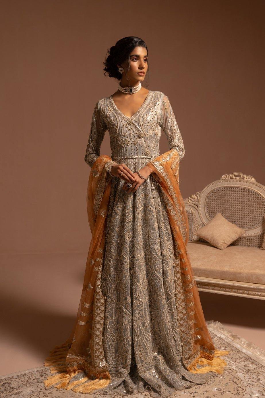 Maryum N Maria | Signature Maxi 24 | Bridal Maxi - Cruller Leh (E-03) - House Of Hania