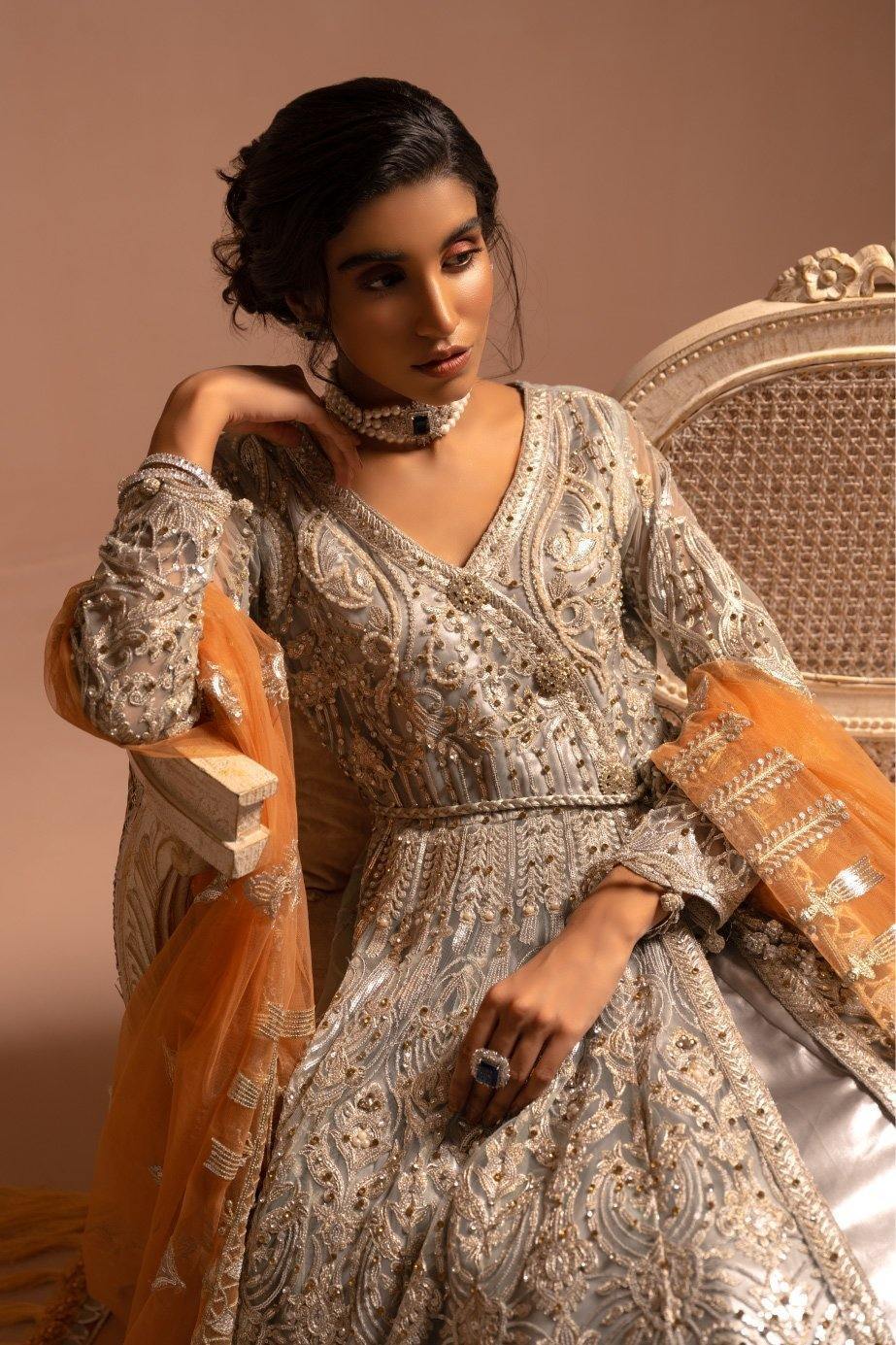 Maryum N Maria | Signature Maxi 24 | Bridal Maxi - Cruller Leh (E-03) - House Of Hania