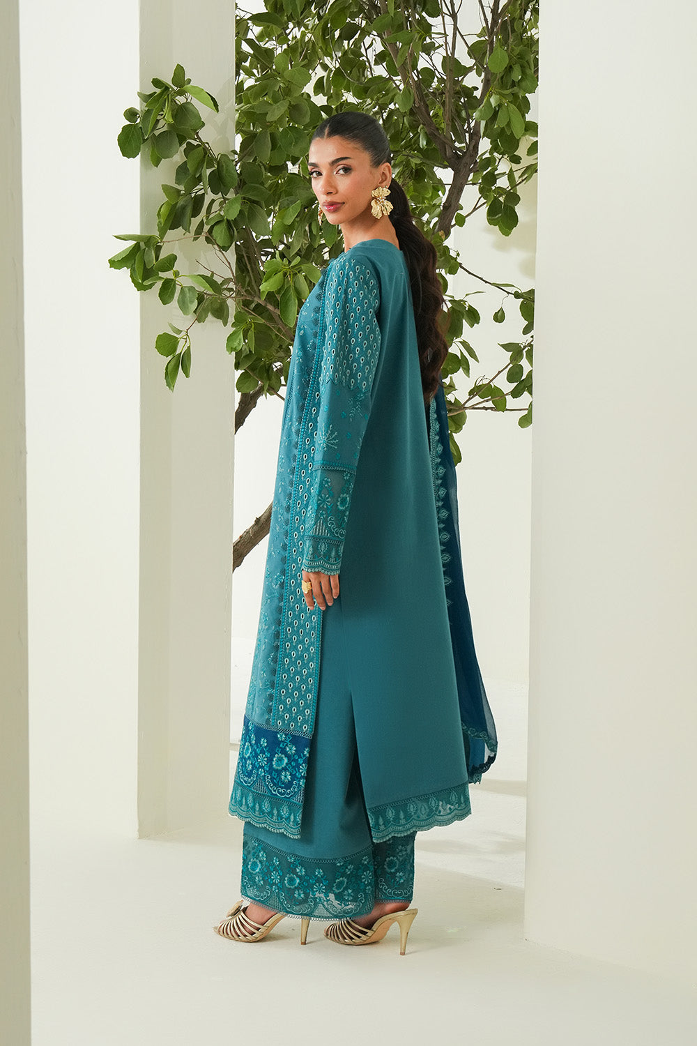 Maryum N Maria | Soiree Lawn | Freesia - House Of Hania