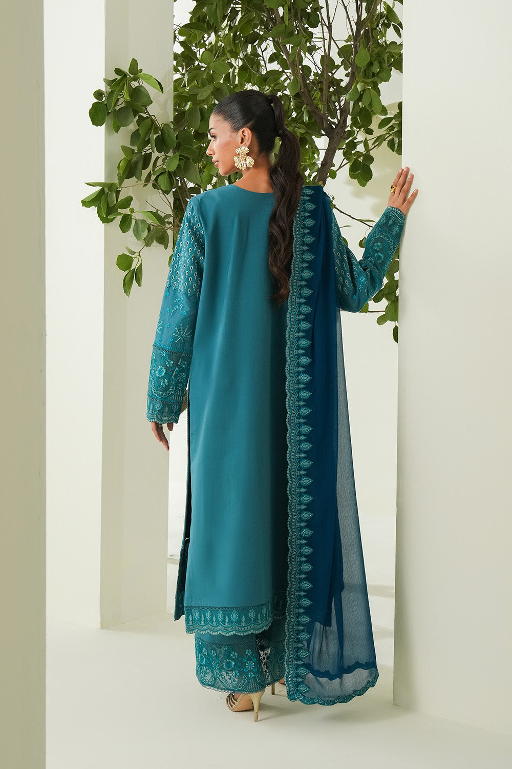 Maryum N Maria | Soiree Lawn | Freesia - House Of Hania