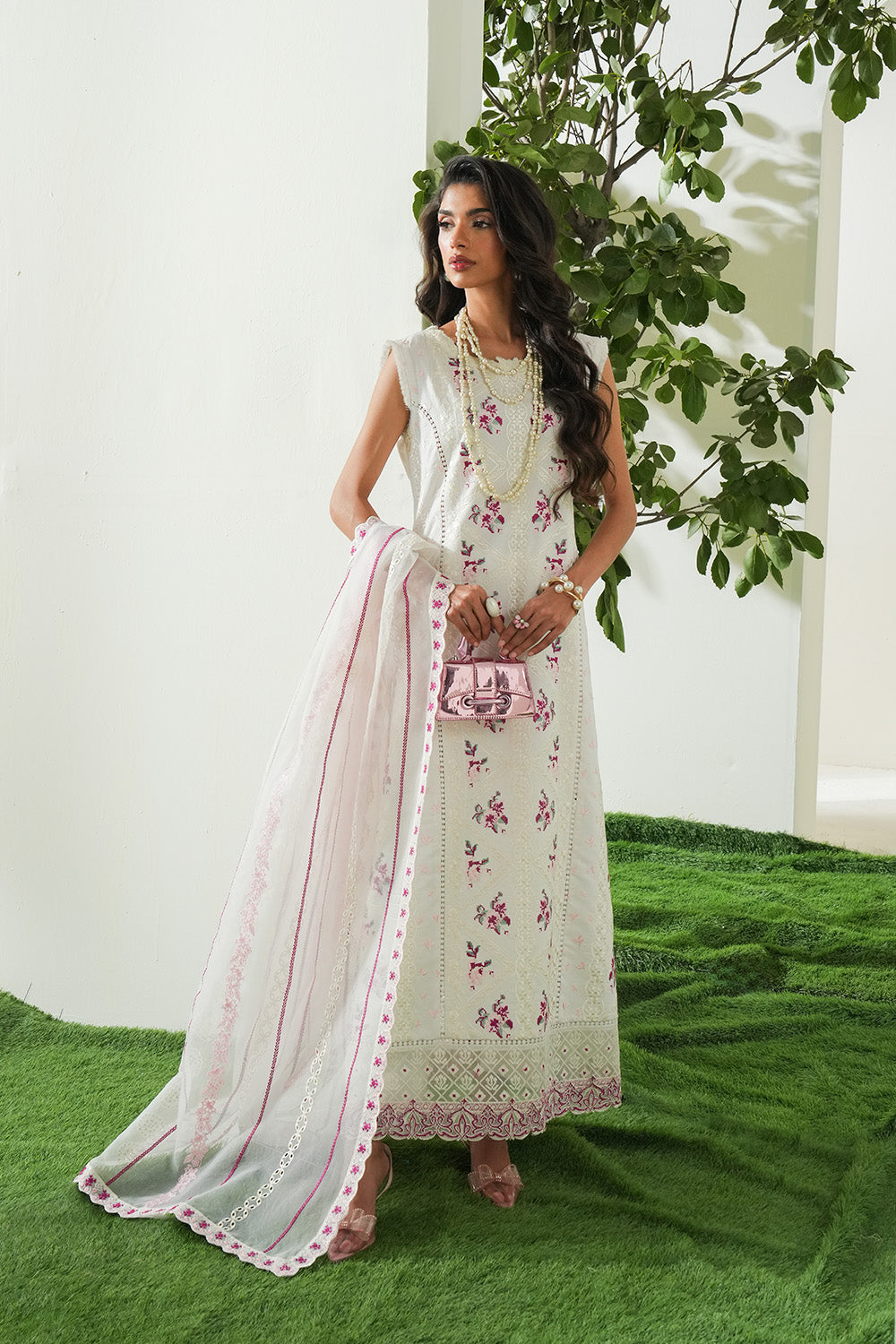 Maryum N Maria | Soiree Lawn |  Frosted Meadow - House Of Hania