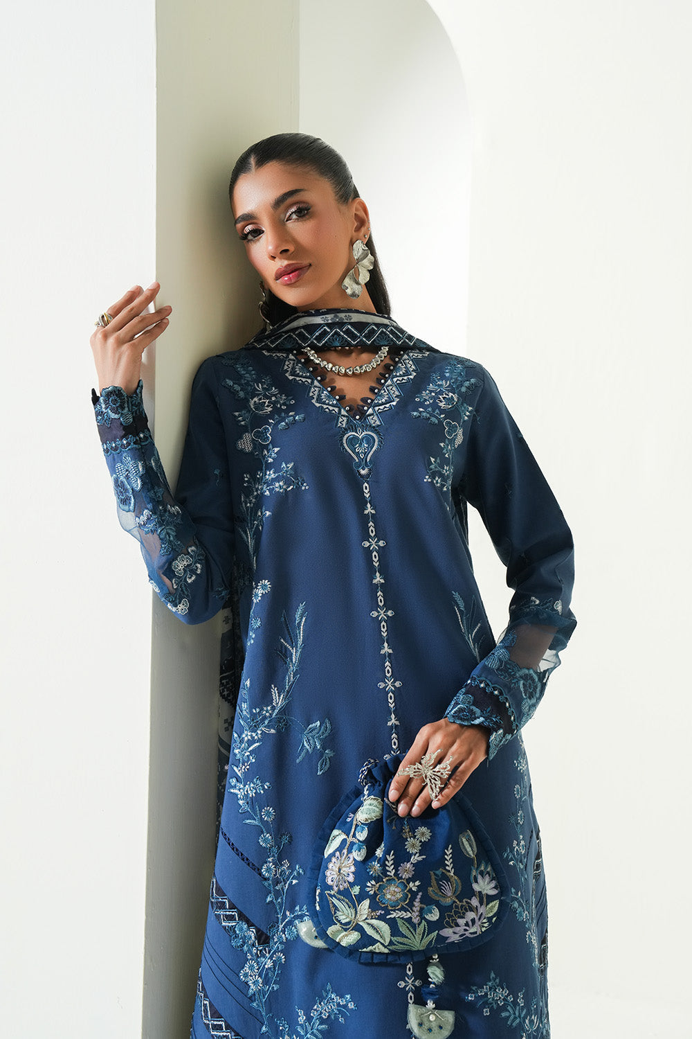 Maryum N Maria | Soiree Lawn | Seawave - House Of Hania