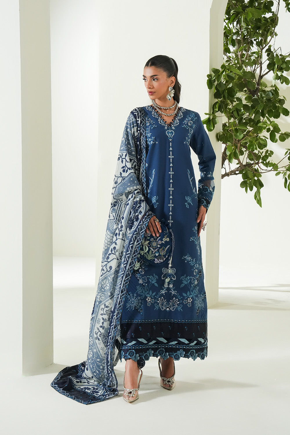 Maryum N Maria | Soiree Lawn | Seawave - House Of Hania