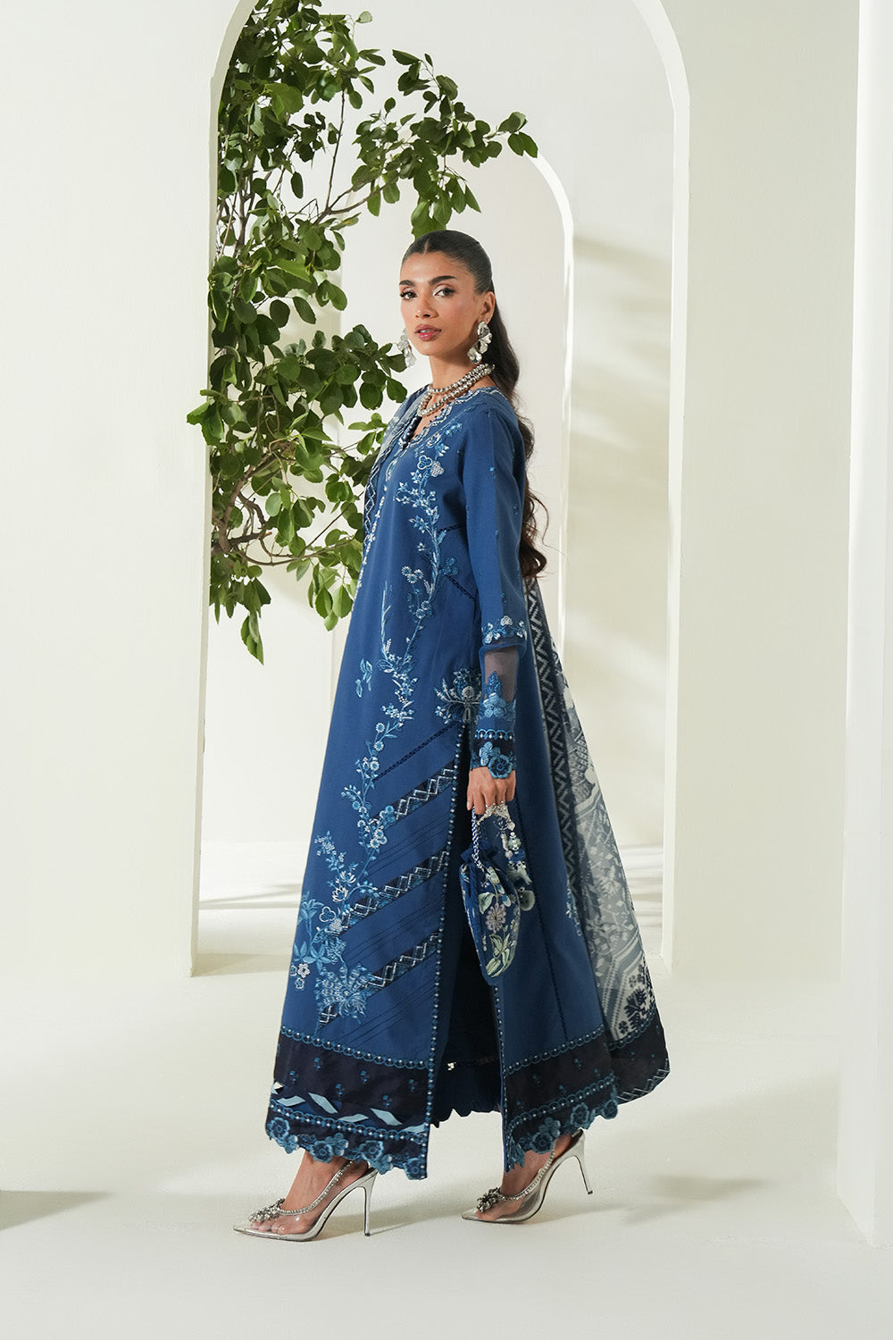 Maryum N Maria | Soiree Lawn | Seawave - House Of Hania