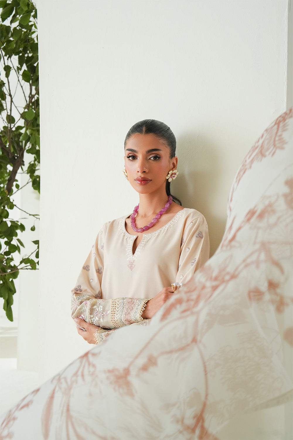 Maryum N Maria | Soiree Lawn |  Shore - House Of Hania