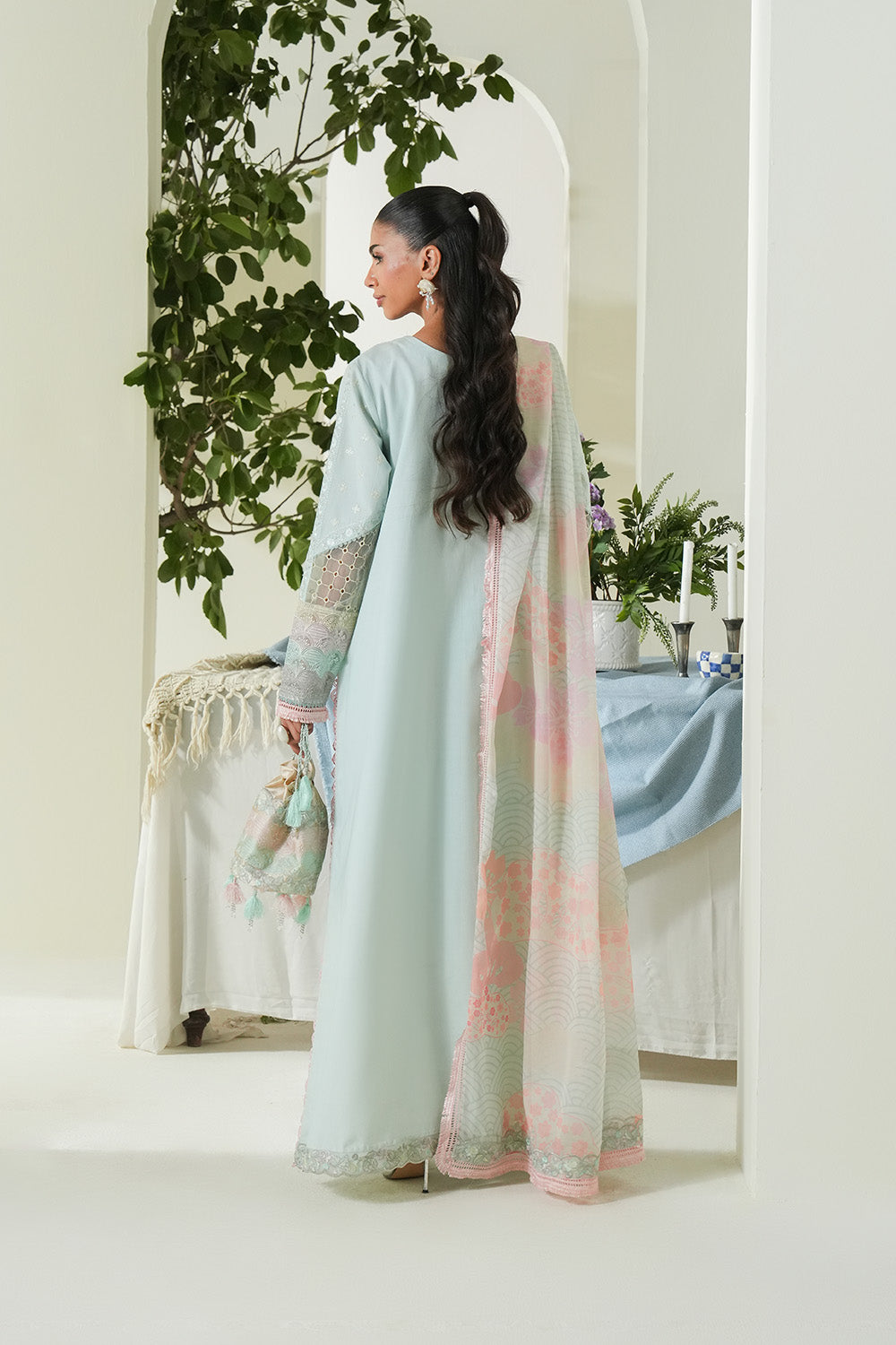 Maryum N Maria | Soiree Lawn |Soothing Sea - House Of Hania