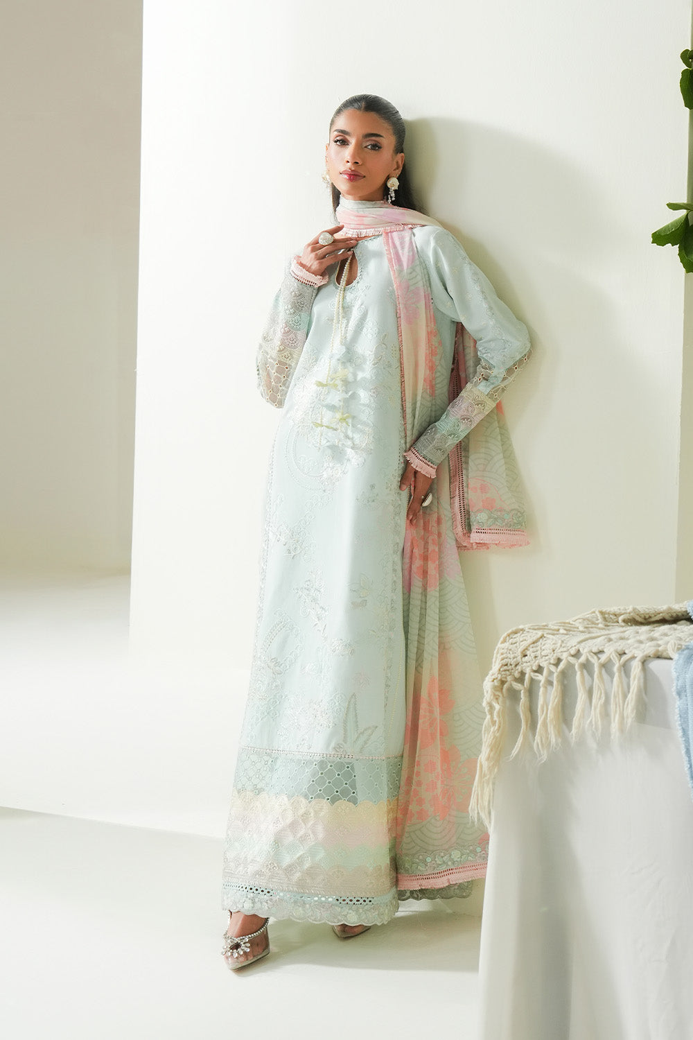 Maryum N Maria | Soiree Lawn |Soothing Sea - House Of Hania