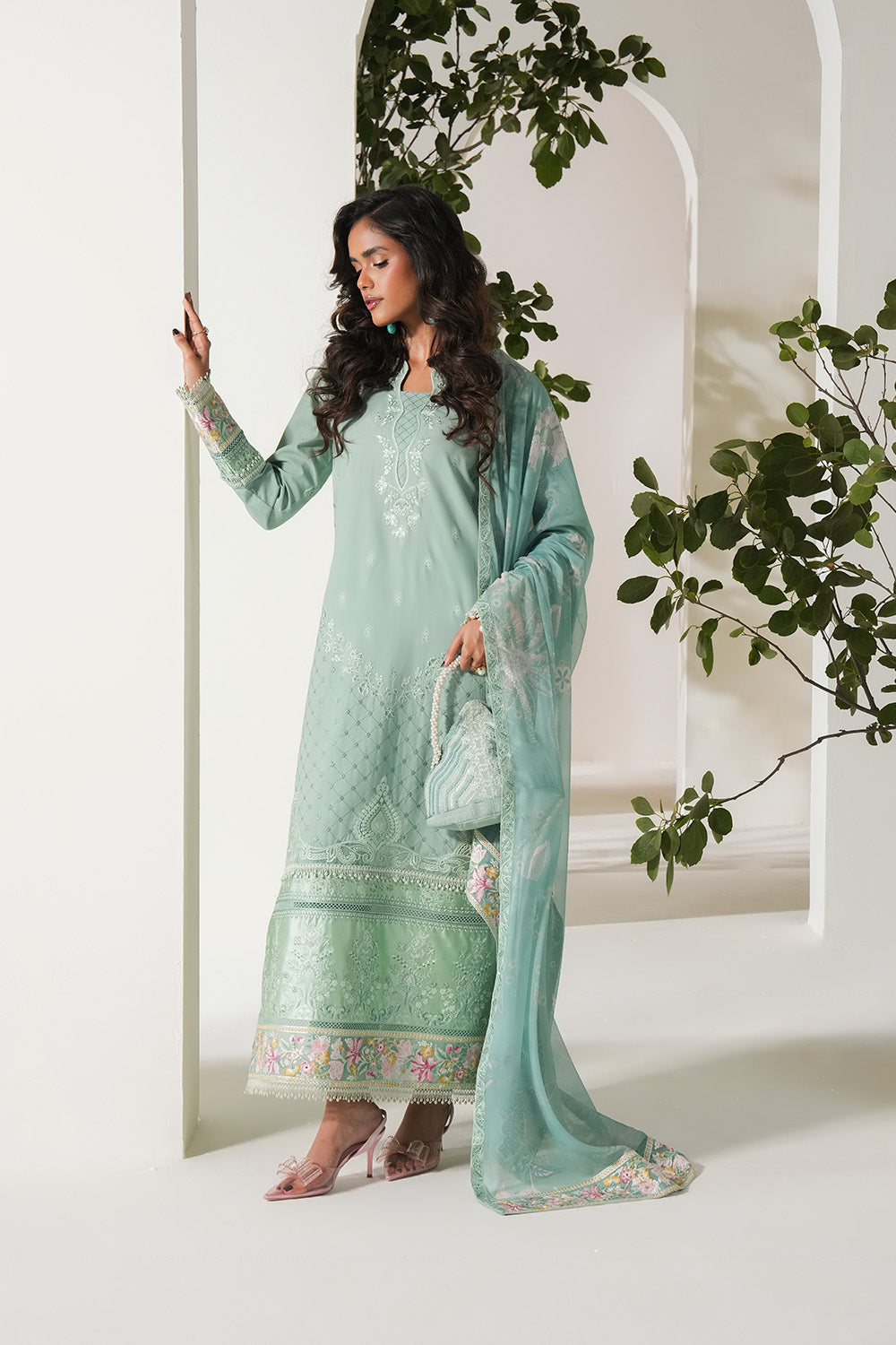 Maryum N Maria | Soiree Lawn | Spring Dew - House Of Hania