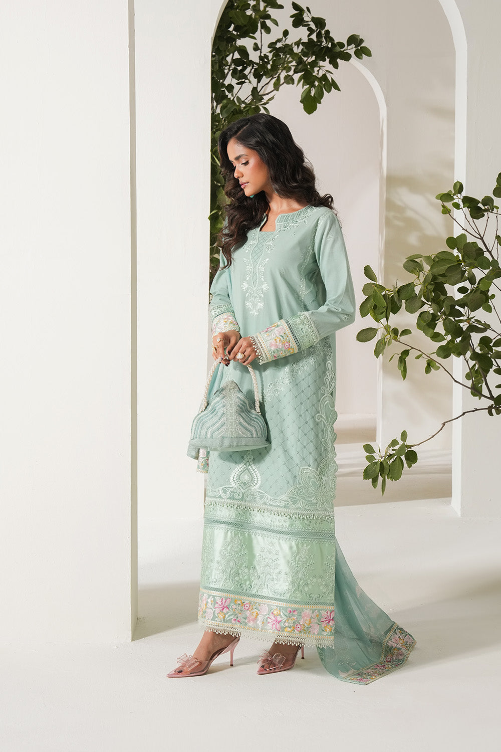 Maryum N Maria | Soiree Lawn | Spring Dew - House Of Hania