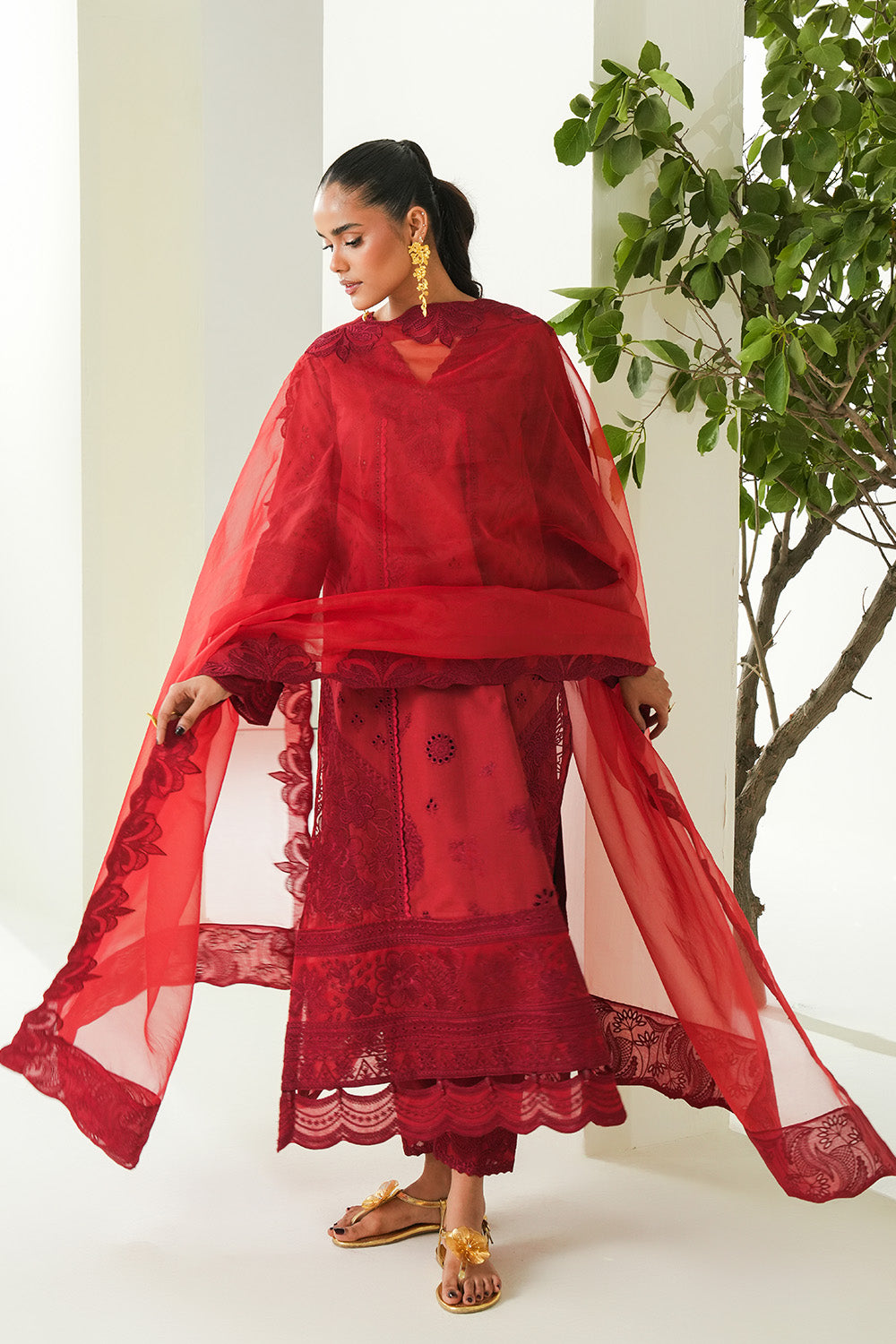 Maryum N Maria | Soiree Lawn | Zinnia - House Of Hania