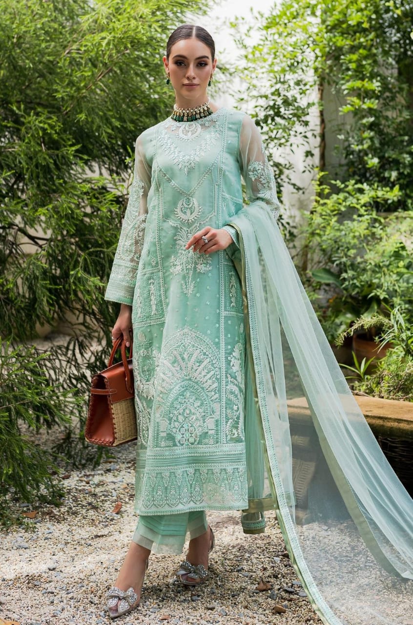 Maryum N Maria | Sorina Luxury Chiffon 23 | Beach Glass (MW23-504) - House Of Hania