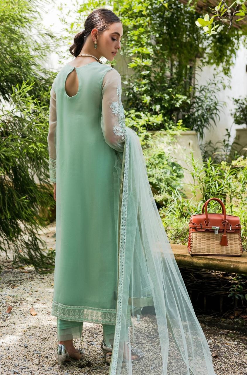 Maryum N Maria | Sorina Luxury Chiffon 23 | Beach Glass (MW23-504) - House Of Hania