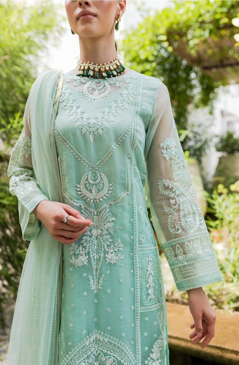 Maryum N Maria | Sorina Luxury Chiffon 23 | Beach Glass (MW23-504) - House Of Hania
