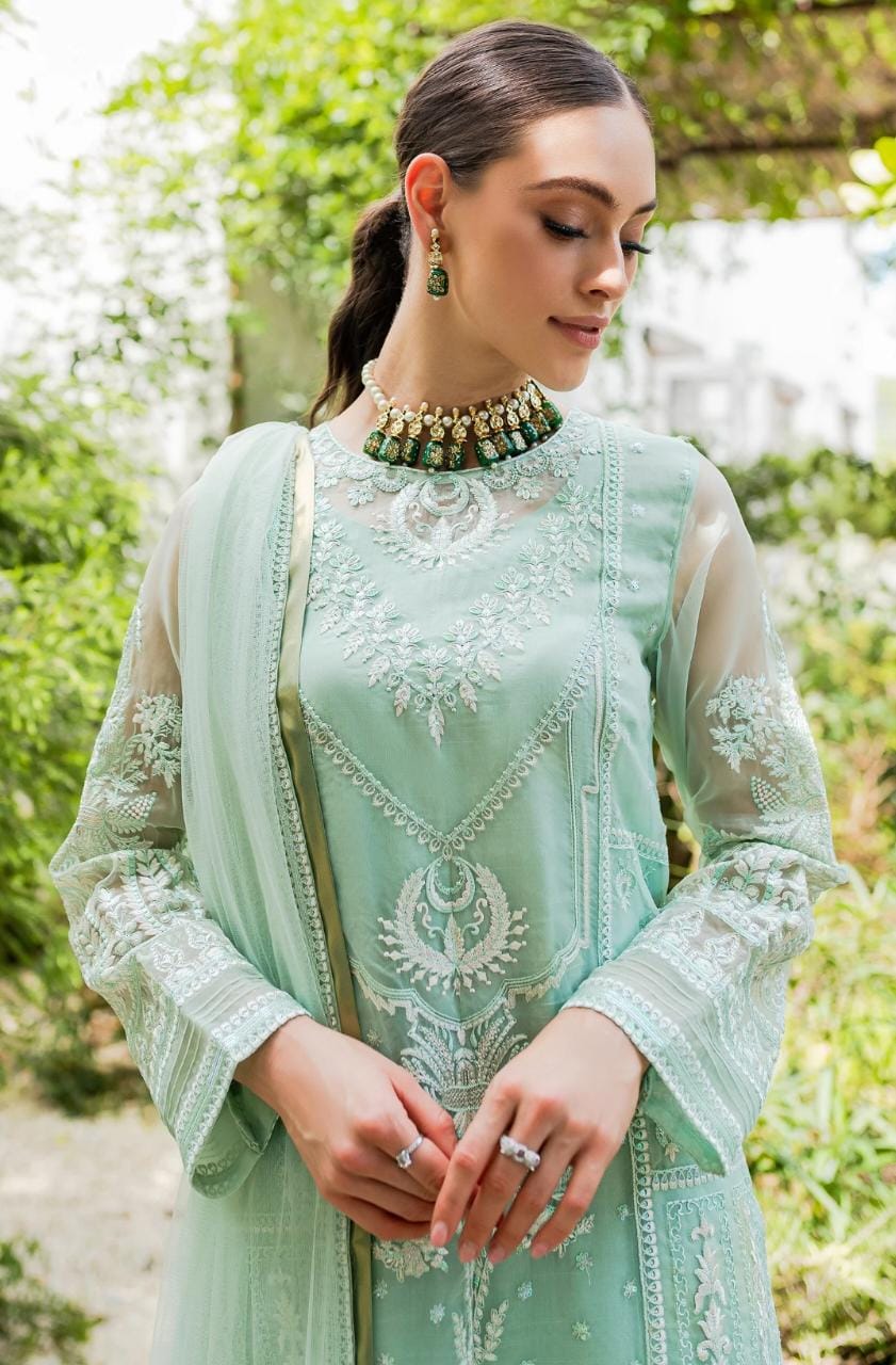 Maryum N Maria | Sorina Luxury Chiffon 23 | Beach Glass (MW23-504) - House Of Hania