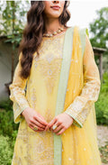 Maryum N Maria | Sorina Luxury Chiffon 23 | Lemon Zest (MW23-508) - House Of Hania