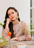 Maryum N Maria | Sorina Luxury Chiffon 23 | Peach Beige (MW23-503) - House Of Hania
