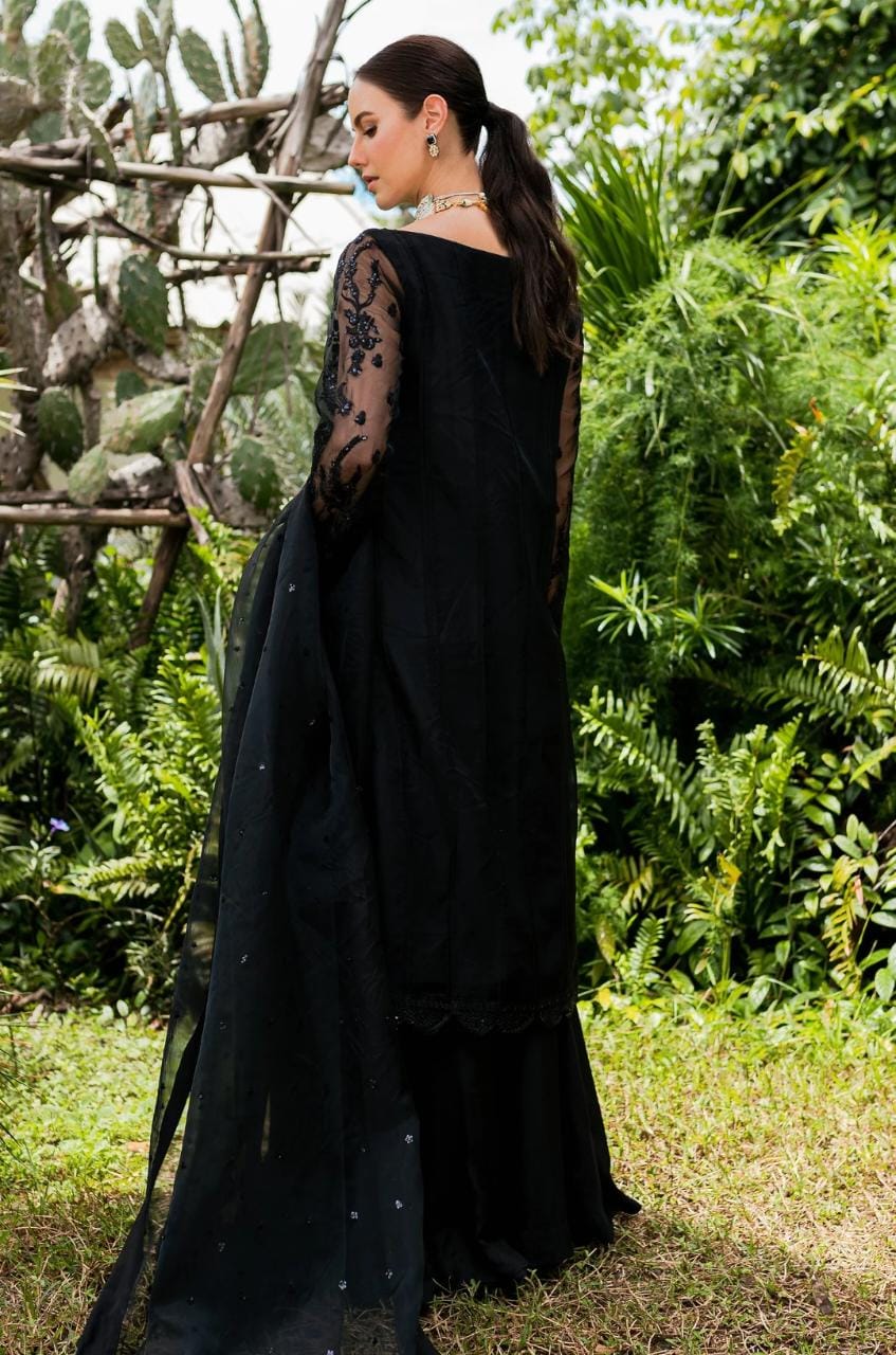Maryum N Maria | Sorina Luxury Chiffon 23 | Raven (MW23-507) - House Of Hania