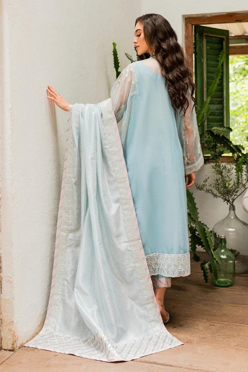 Maryum N Maria | Sorina Luxury Chiffon 23 | Sky Light (MW23-502) - House Of Hania