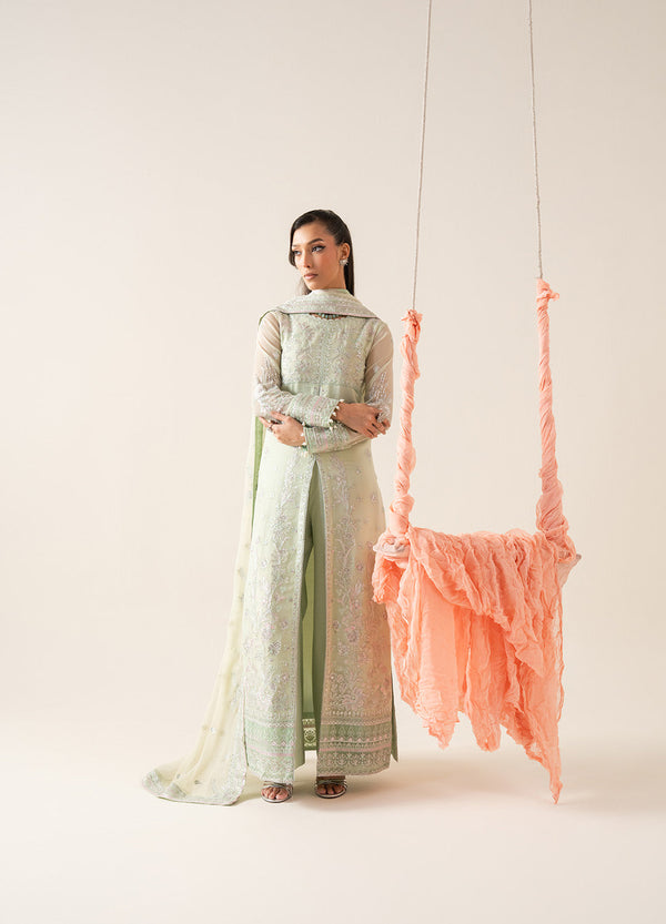 Maryum N Maria | Zaib Luxury |  Embroirdered Chiffon LOUISE - FS50130 - House Of Hania