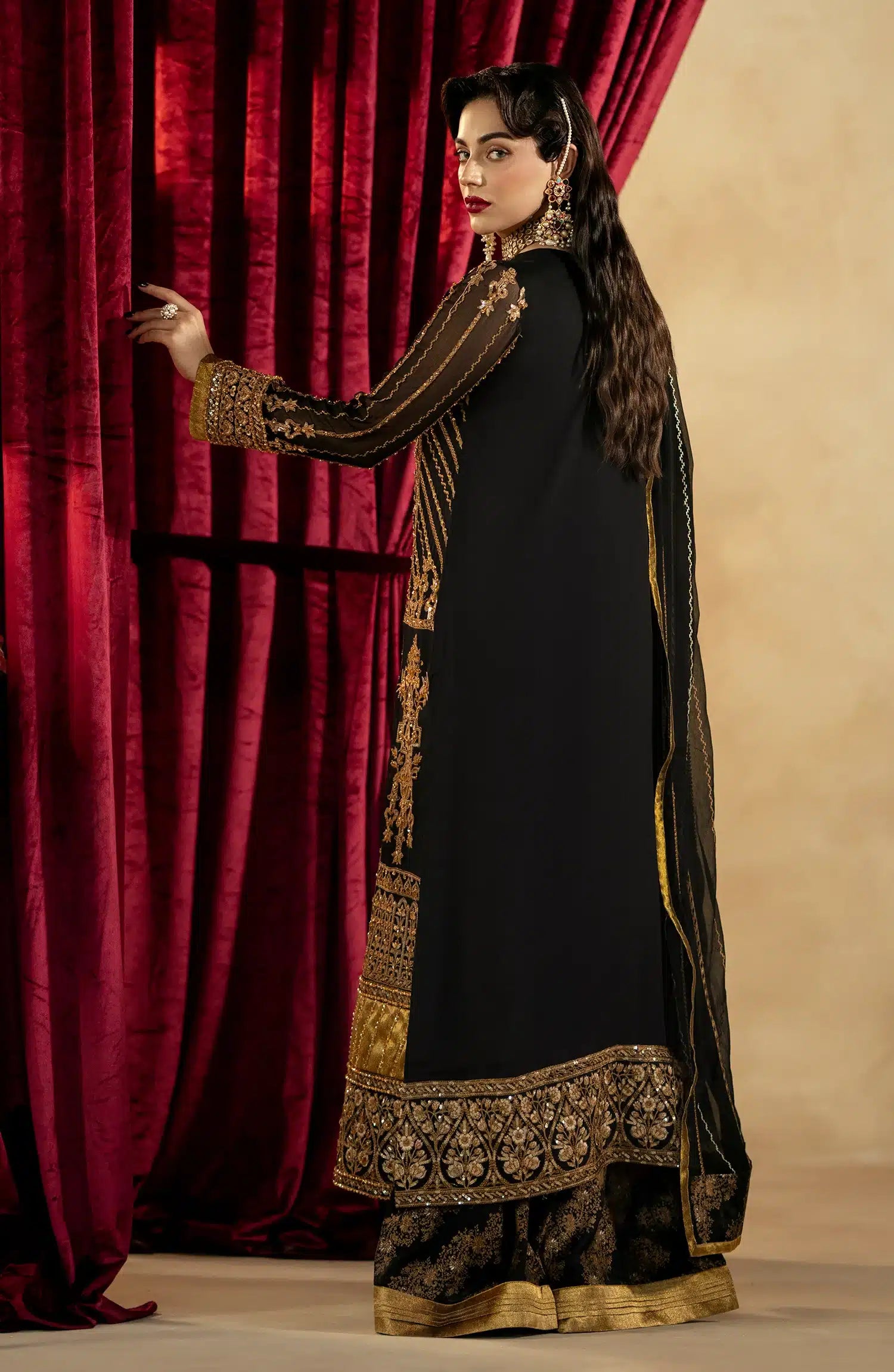 Maryum N Maria | Zamani Beghum Formals 23 | Amber-(MW23-519) - House Of Hania