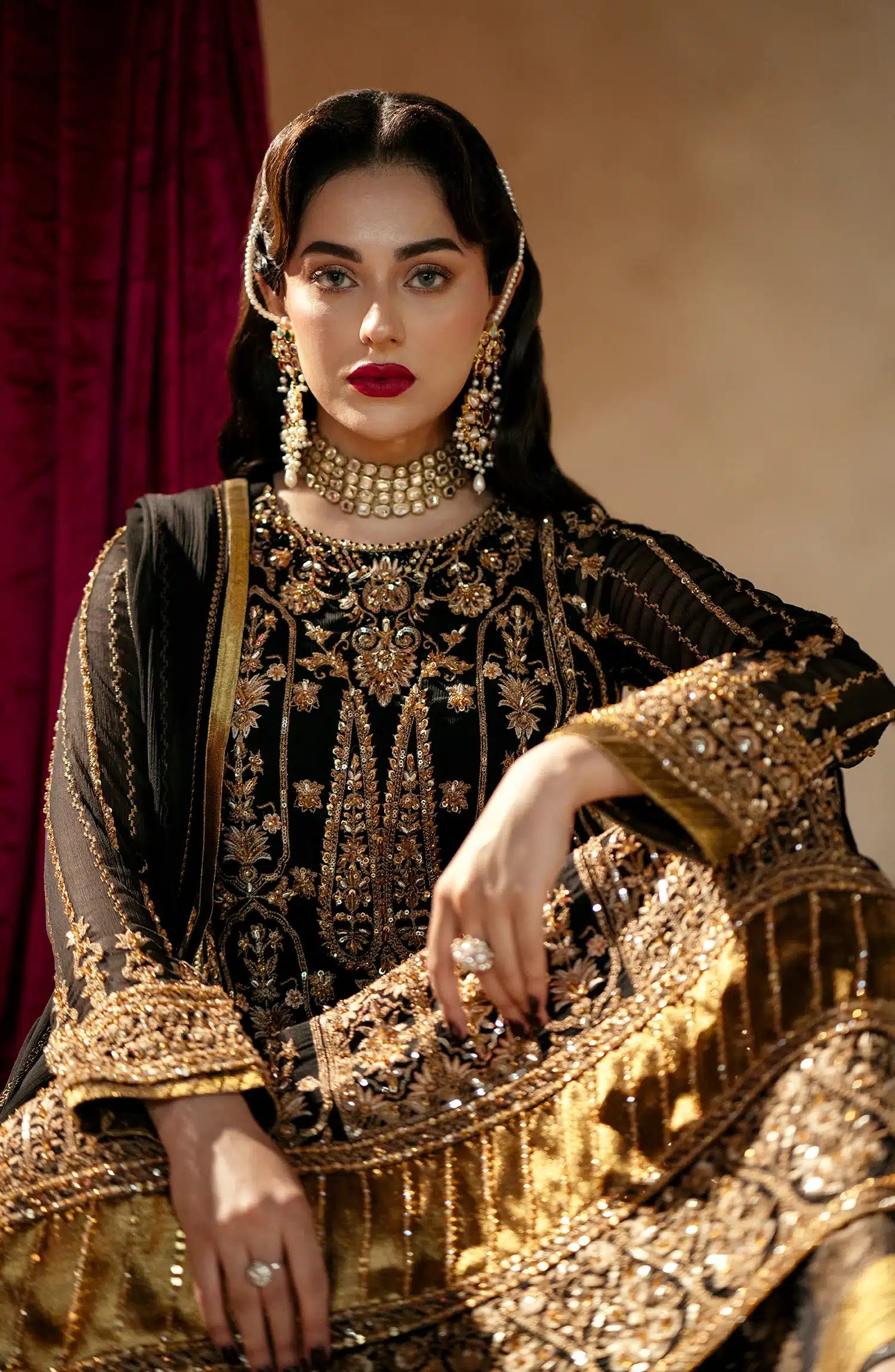 Maryum N Maria | Zamani Beghum Formals 23 | Amber-(MW23-519) - House Of Hania