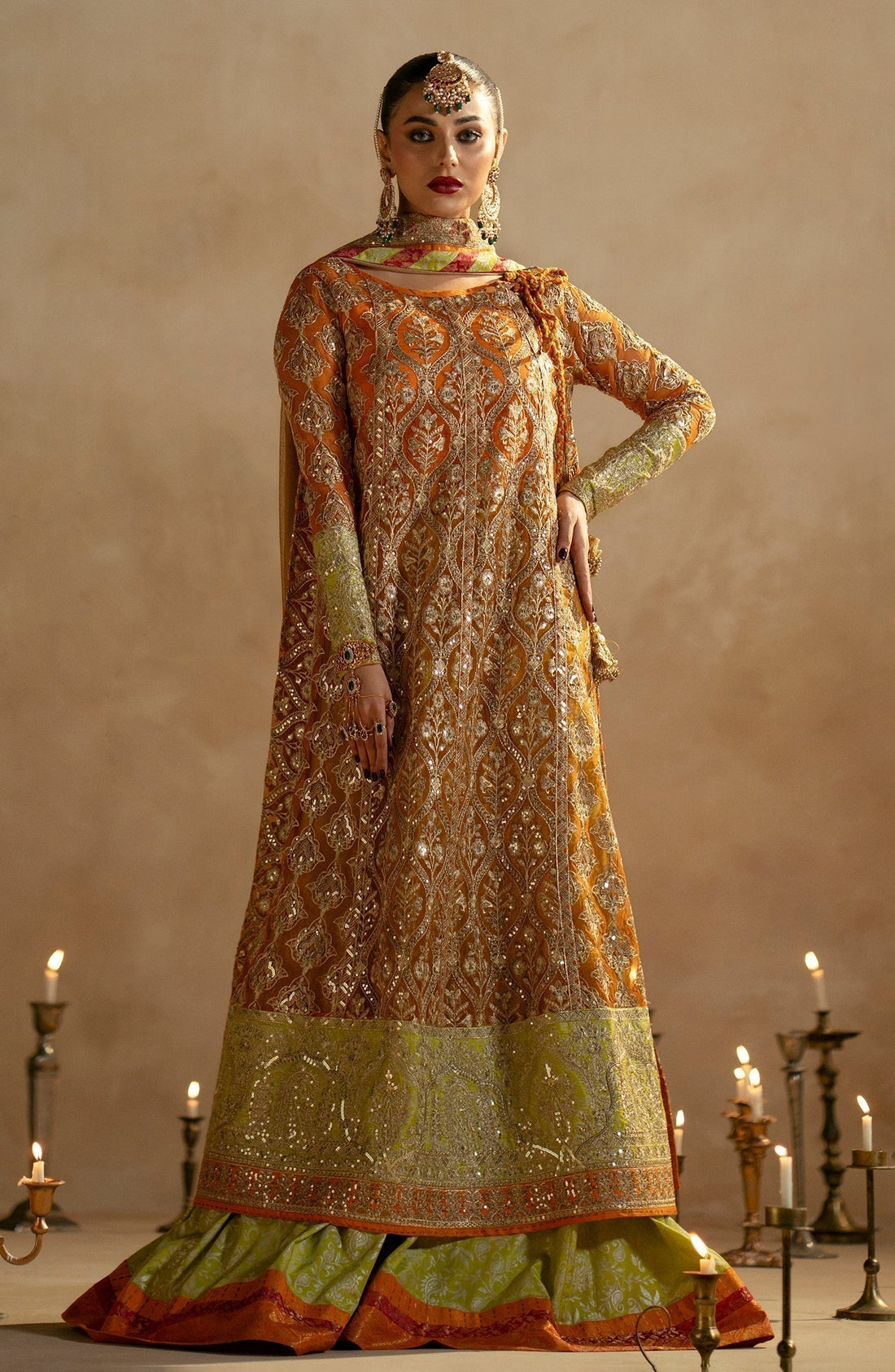 Maryum N Maria | Zamani Beghum Formals 23 | Citrine-(MW23-515) - House Of Hania
