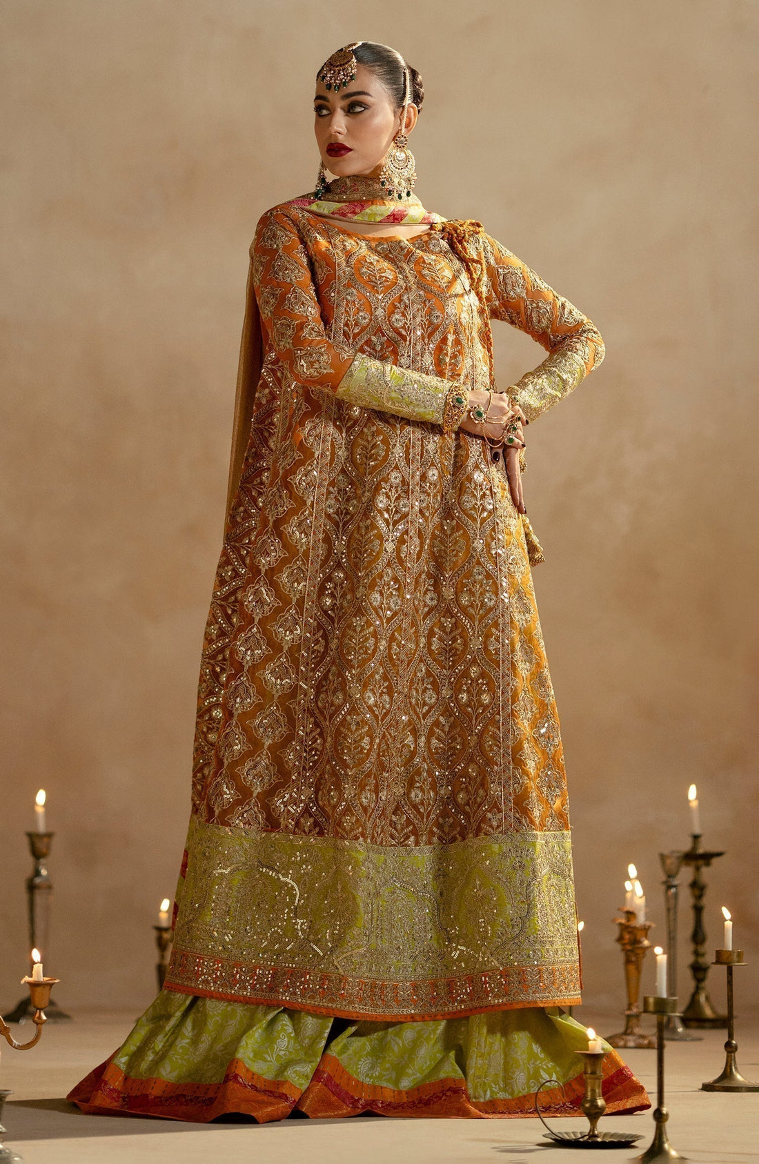 Maryum N Maria | Zamani Beghum Formals 23 | Citrine-(MW23-515) - House Of Hania