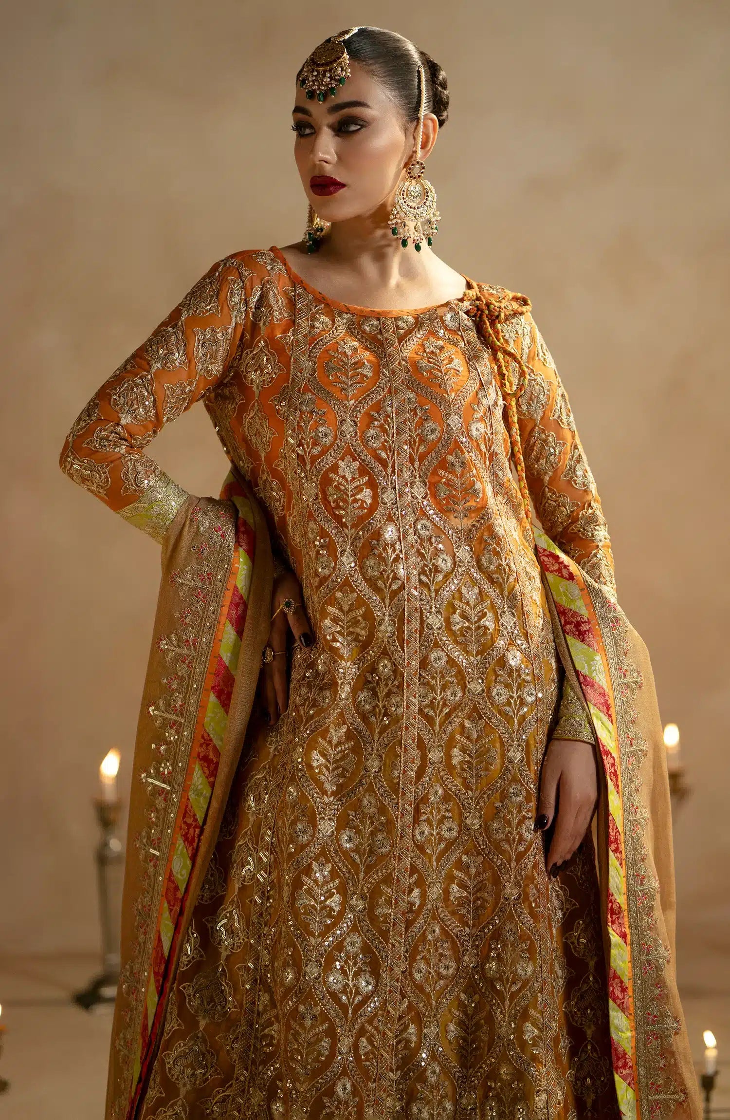 Maryum N Maria | Zamani Beghum Formals 23 | Citrine-(MW23-515) - House Of Hania
