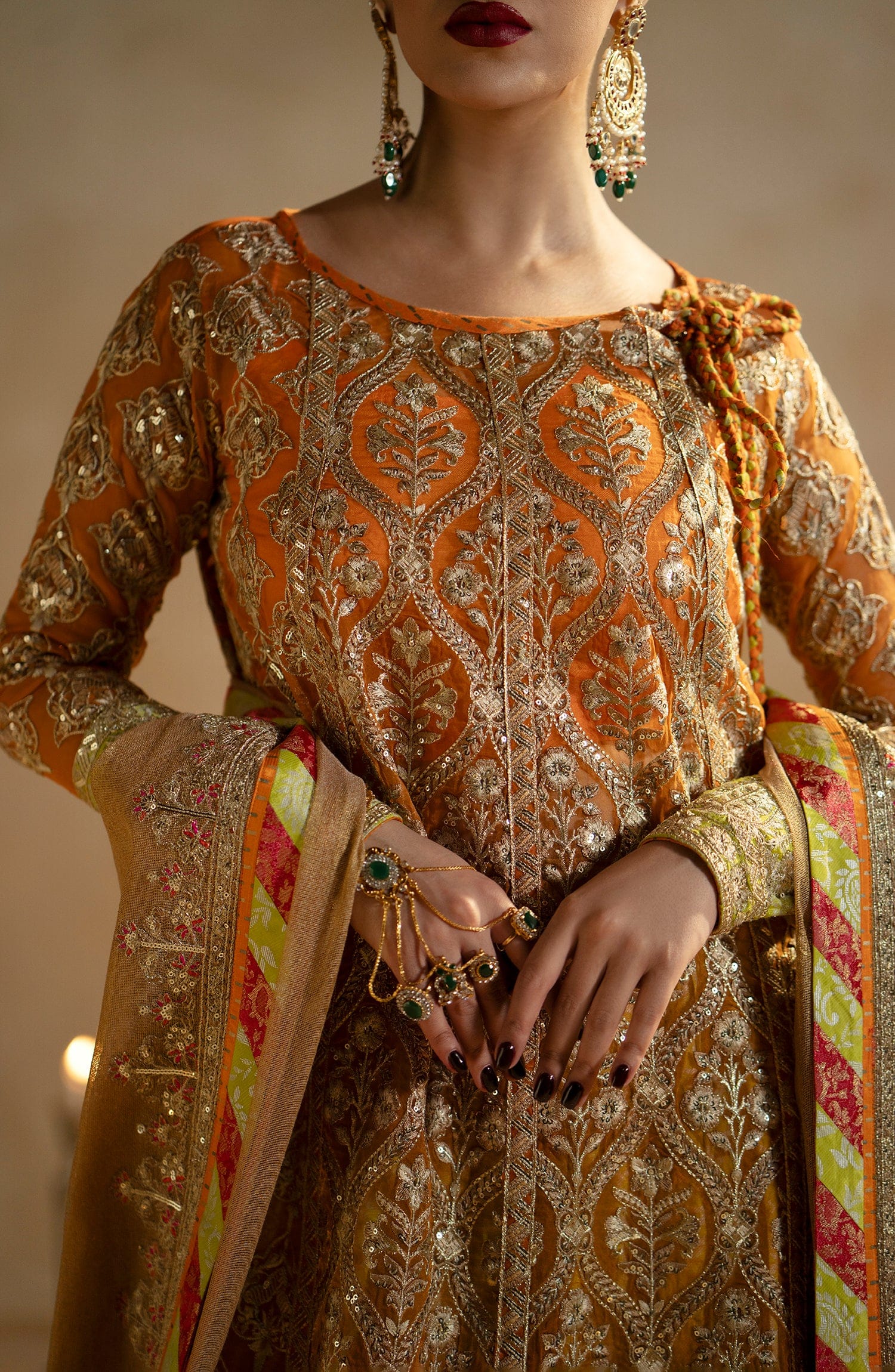 Maryum N Maria | Zamani Beghum Formals 23 | Citrine-(MW23-515) - House Of Hania