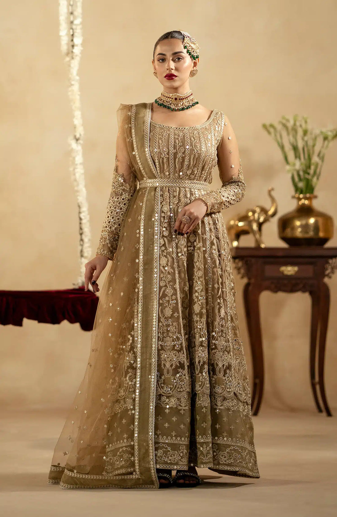 Maryum N Maria | Zamani Beghum Formals 23 | Crystal Quartz-(MW23-520) - House Of Hania