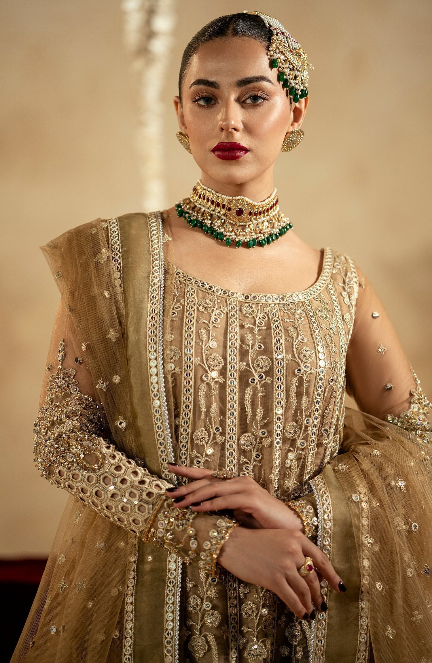 Maryum N Maria | Zamani Beghum Formals 23 | Crystal Quartz-(MW23-520) - House Of Hania