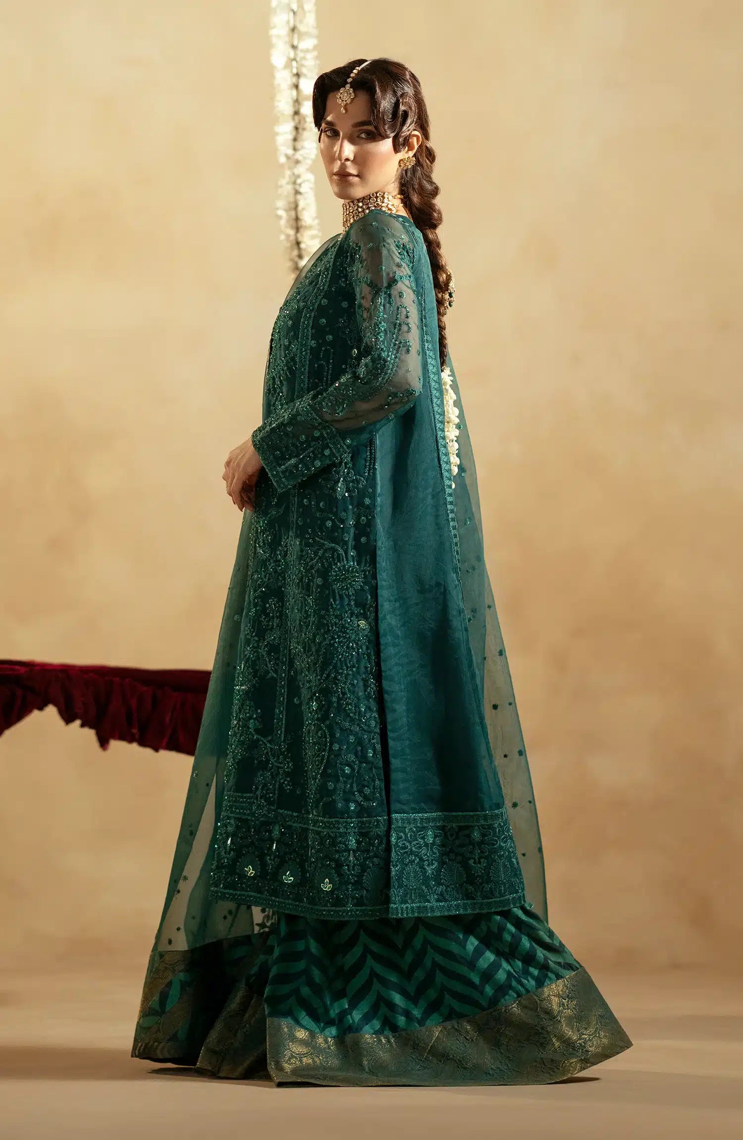 Maryum N Maria | Zamani Beghum Formals 23 | Emerald-(MW23-516) - House Of Hania