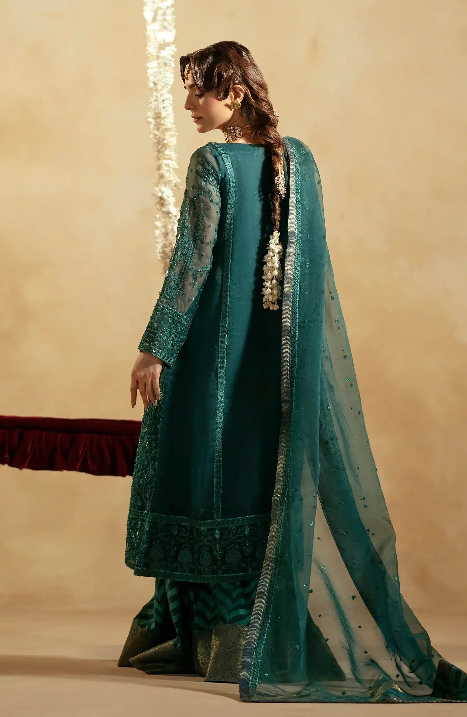 Maryum N Maria | Zamani Beghum Formals 23 | Emerald-(MW23-516) - House Of Hania