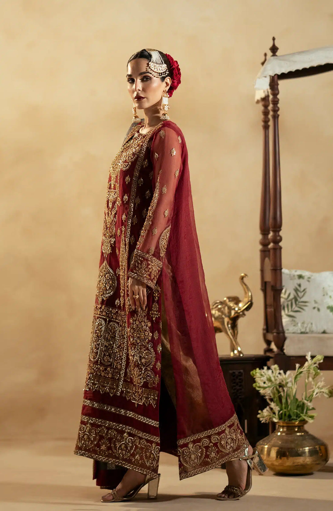 Maryum N Maria | Zamani Beghum Formals 23 | Ruby-(MW23-517) - House Of Hania
