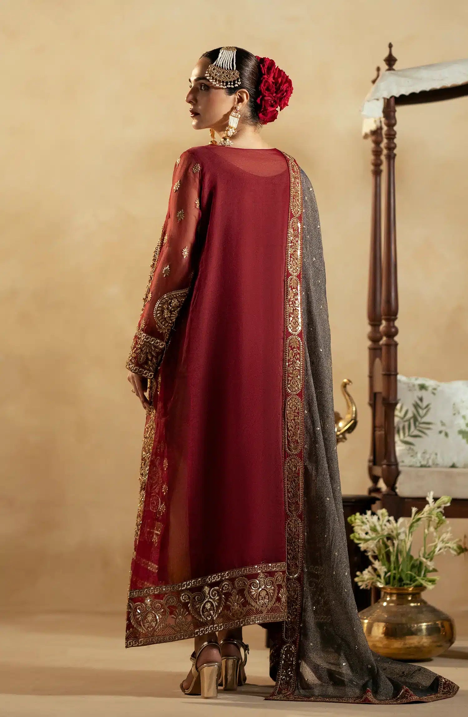 Maryum N Maria | Zamani Beghum Formals 23 | Ruby-(MW23-517) - House Of Hania