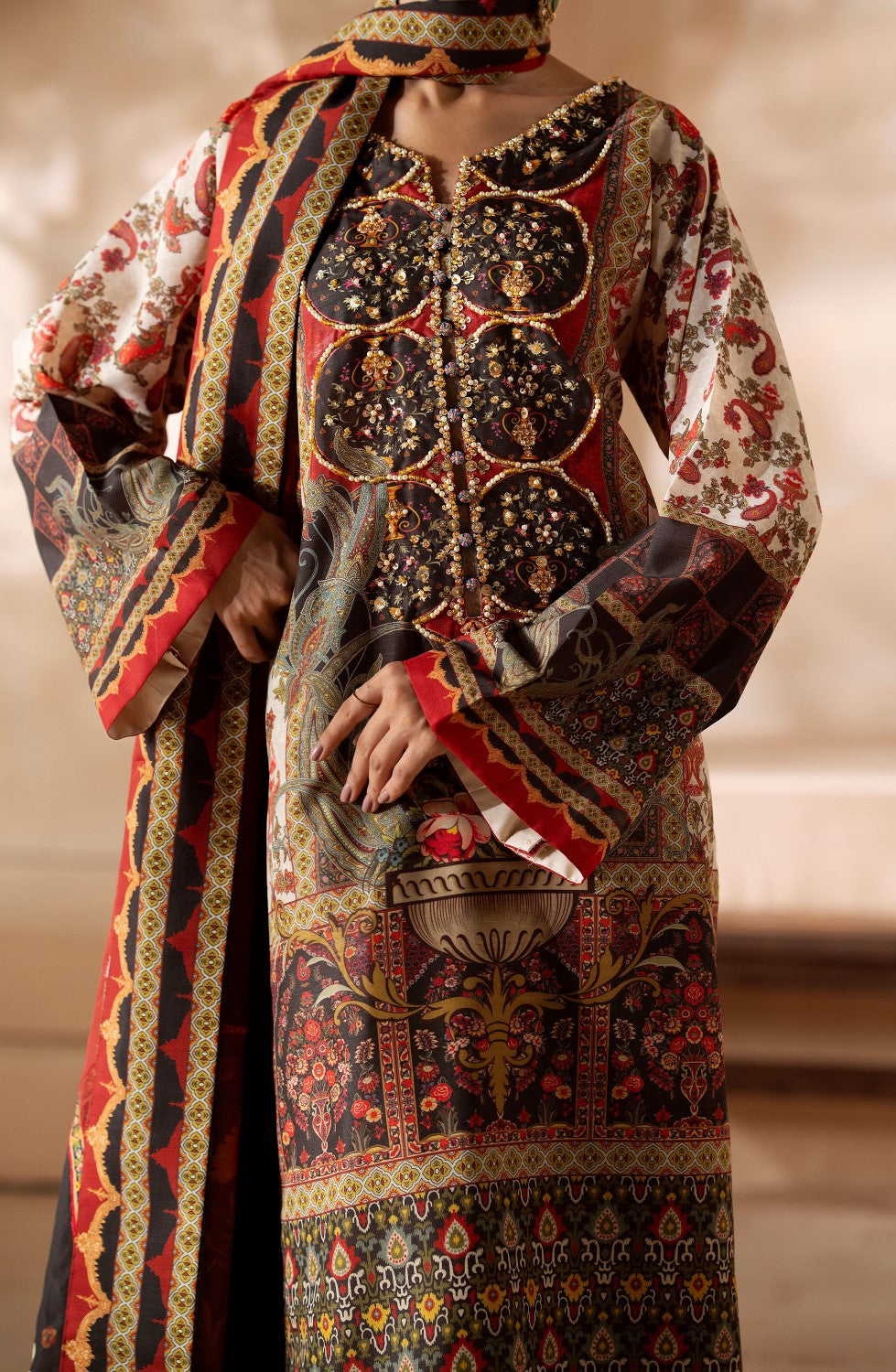 Maryum N Maria | Zeil Winter | SAMAIRA - MS40104 - House Of Hania