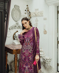Maryum n Maria | Freesia Ariya Formals | SW23-502 - PLUM - Roshan - House Of Hania