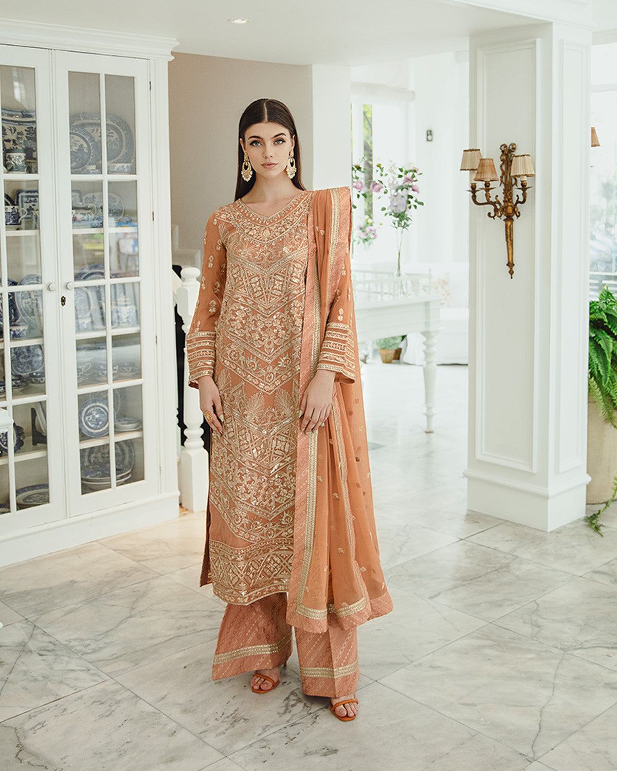 Maryum n Maria | Freesia Ariya Formals |  SW23-505 - Rosy Brown - Parisa - House Of Hania